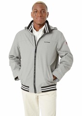 Tommy Hilfiger Men's Adaptive Regatta Jacket with Magnetic Zipper Sport Grey Heat