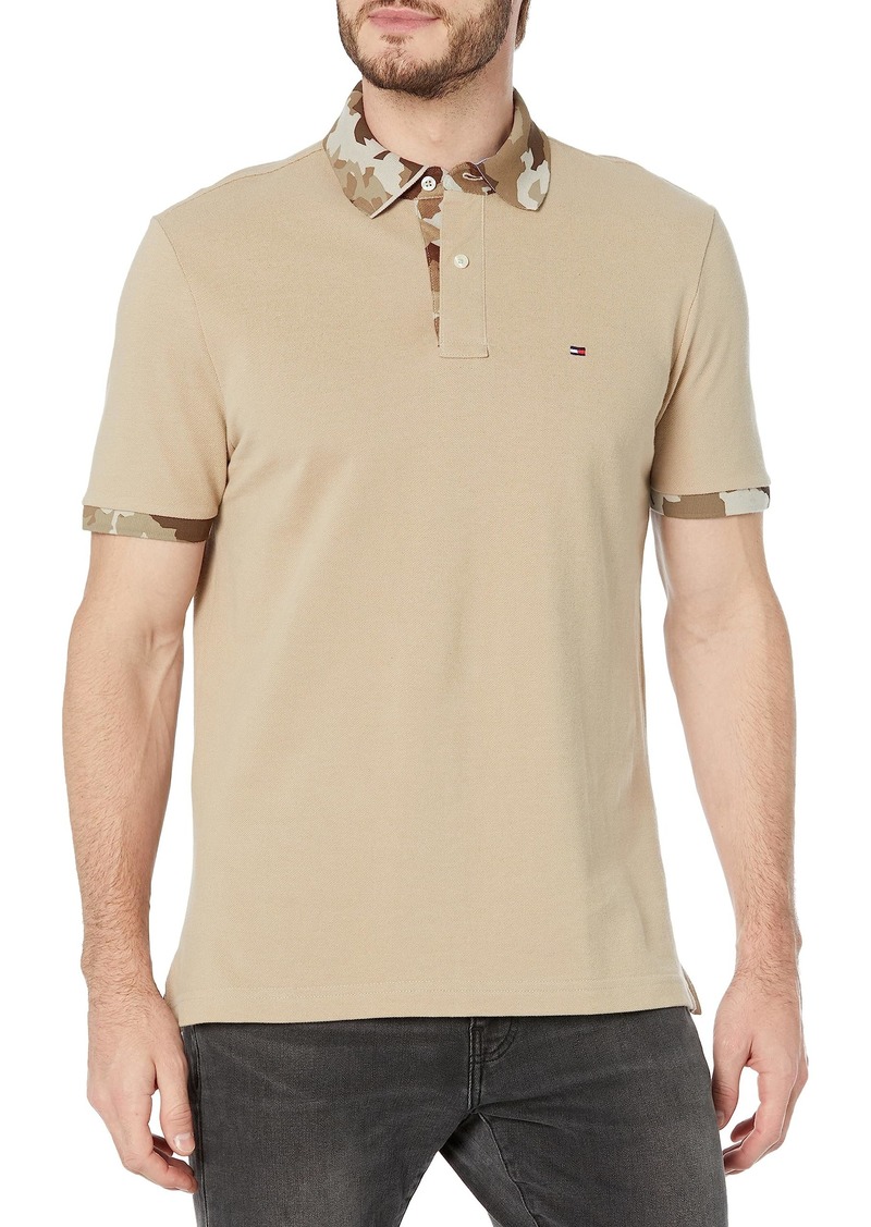 Tommy Hilfiger mens Adaptive Short Sleeve With Magnetic Buttons in Custom Fit Polo Shirt   US