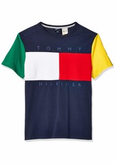 Tommy Hilfiger Men's Adaptive T Shirt with Magnetic-Buttons at Shoulders  XX Large