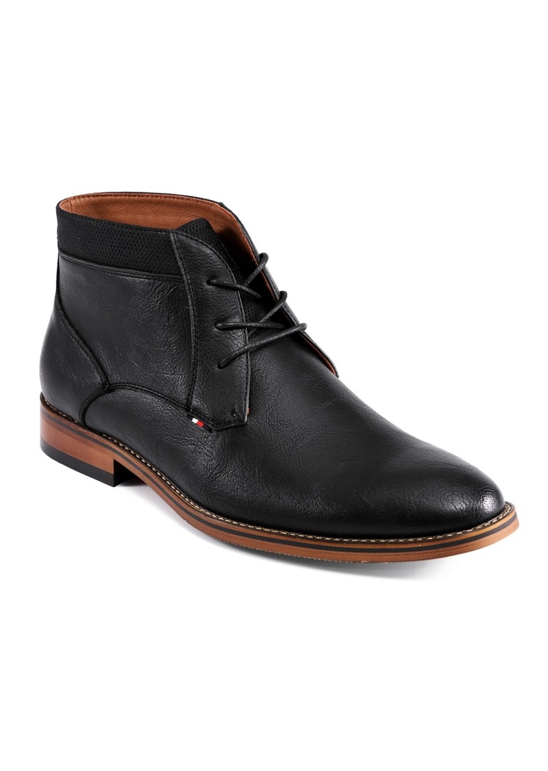 Tommy Hilfiger Men's Balen Lace-Up Dress Chukka Boots - Black