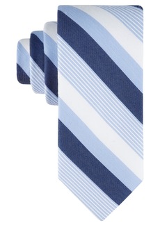 Tommy Hilfiger Men's Bianco Classic Stripe Tie - Blue