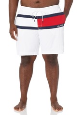 Tommy Hilfiger Men's Big & Tall 7” Logo Swim Trunks with Quick Dry  X-Large