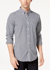 Tommy Hilfiger Men's Big & Tall Classic-Fit Twain Stretch Check Shirt - Collection Blue