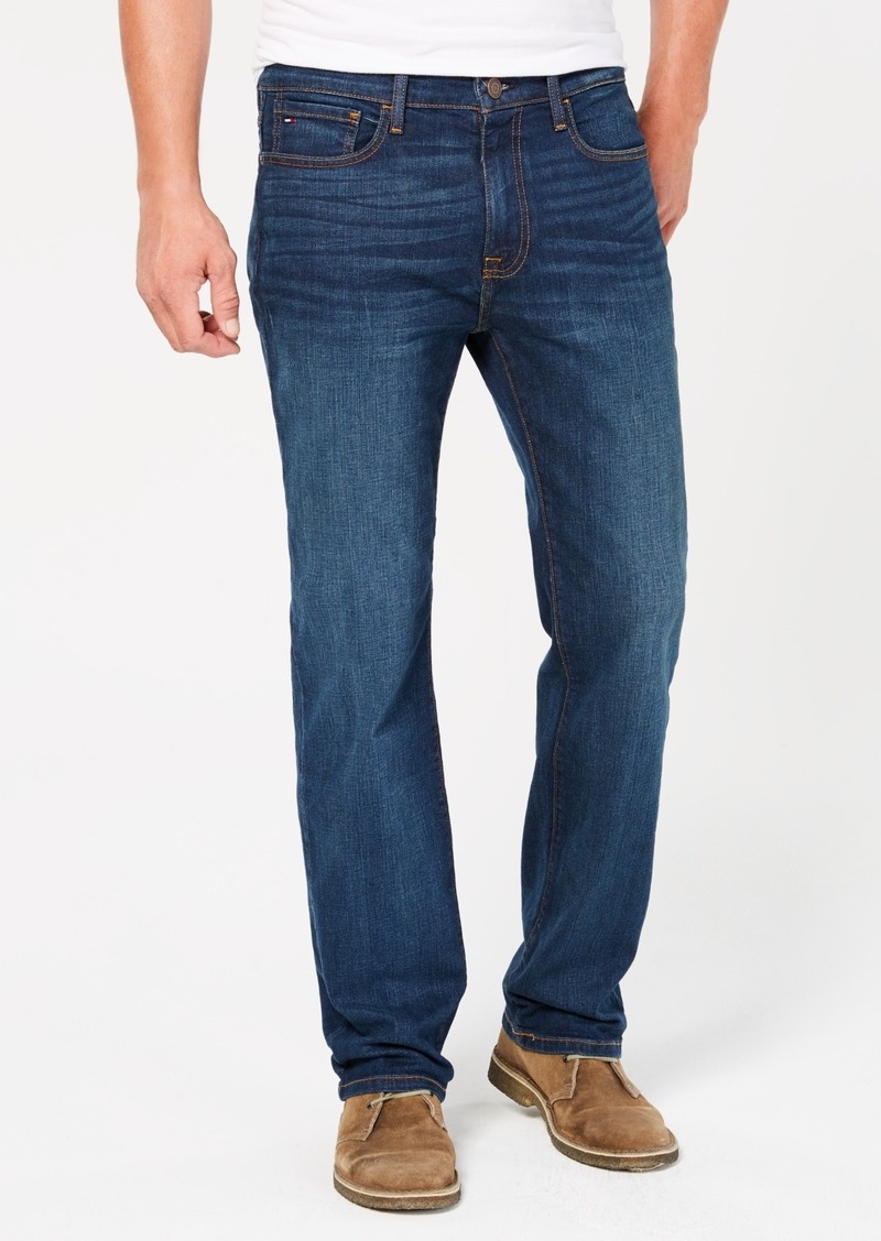 Tommy Hilfiger Men's Big & Tall Relaxed Fit Stretch Jeans, Created for Macy's - Drake Dark Wash