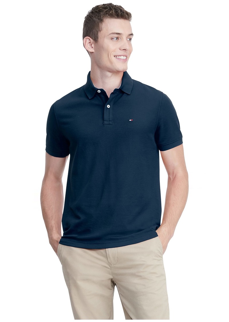 Tommy Hilfiger Men's Big & Tall Short Sleeve Polo Shirt in Customs-Fit