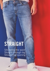 Tommy Hilfiger Men's Big & Tall Straight Fit Stretch Jeans - Rinse Wash