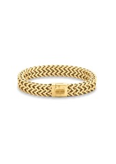 Tommy Hilfiger Men's Braided Gold-Tone Bracelet