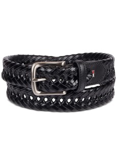 Tommy Hilfiger Men's Fully Adjustable Braided Belt - Black