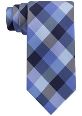 Tommy Hilfiger Men's Buffalo Check Tartan Silk Tie - Navy