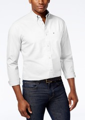 Tommy Hilfiger Men's Big & Tall Classic-Fit Stretch Solid Capote Shirt - Sky Captain