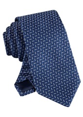 Tommy Hilfiger Men's Classic Arrow Geometric Tie - Navy