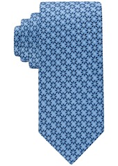 Tommy Hilfiger Men's Classic Daisy Medallion Neat Tie - Navy/pink