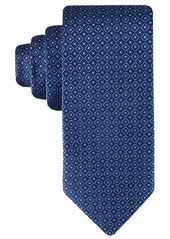 Tommy Hilfiger Men's Classic Double-Square Medallion Tie - Navy/blue