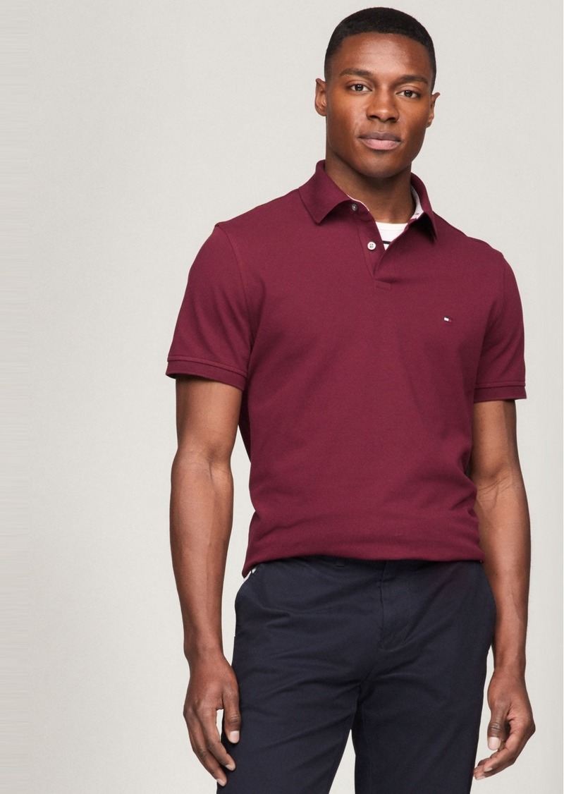 Tommy Hilfiger Men's Cotton Classic Fit 1985 Polo - Deep Rouge