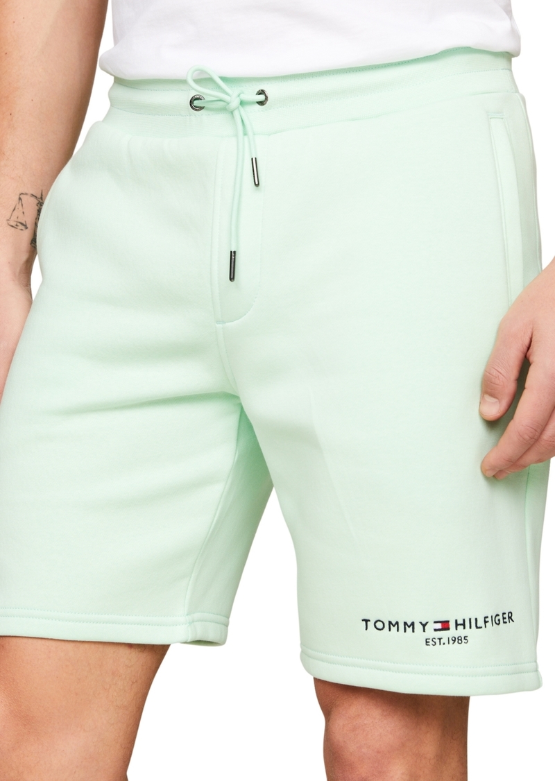 Tommy Hilfiger Men's Cotton Fleece Logo Shorts - Mint Gel