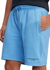 Tommy Hilfiger Men's Cotton Fleece Logo Shorts - Sleepy Blue