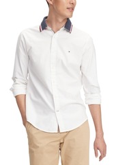 Tommy Hilfiger Men's Custom-Fit Stretch Mayer Oxford Shirt