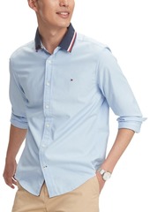 Tommy Hilfiger Men's Custom-Fit Stretch Mayer Oxford Shirt