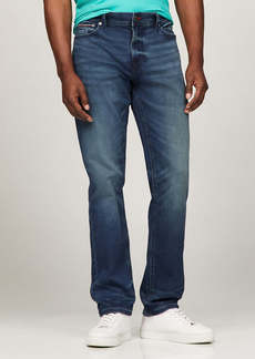 Tommy Hilfiger Men's Denton Straight Fit Dark Blue Wash Jean