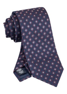 Tommy Hilfiger Men's Diamond Neat Tie - Navy/red