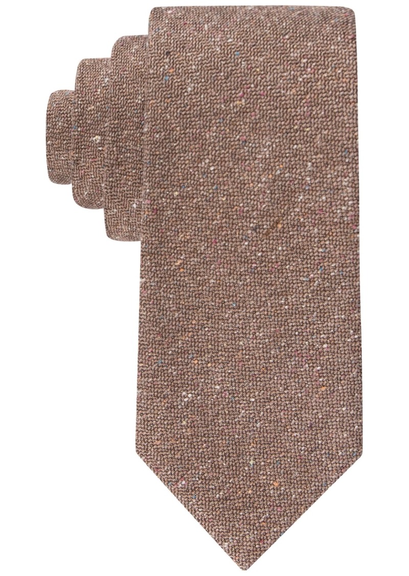 Tommy Hilfiger Men's Donegal Herringbone Solid Tie - Taupe