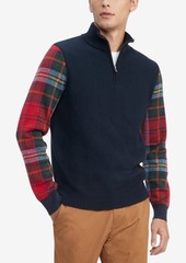 Tommy Hilfiger Men's Edwards Regular-Fit Colorblocked 1/4-Zip Sweater