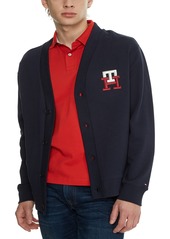 Tommy Hilfiger Men's Essential Monogram Cardigan Sweater