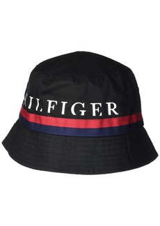Tommy Hilfiger Men's Bucket Hat TH DEEP Black L-XL