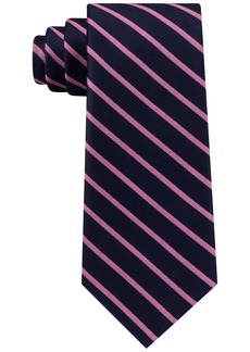 Tommy Hilfiger Men's Exotic Woven Striped Silk Tie - Quartz