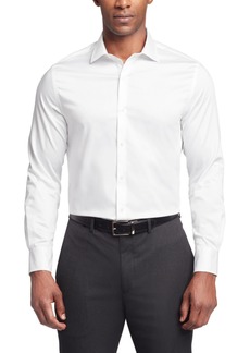 Tommy Hilfiger Men's Flex Regular Fit Wrinkle Free Stretch Twill Dress Shirt - White