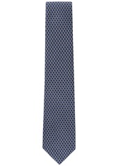 Tommy Hilfiger Men's Floral Medallion Tie - Navy Taupe