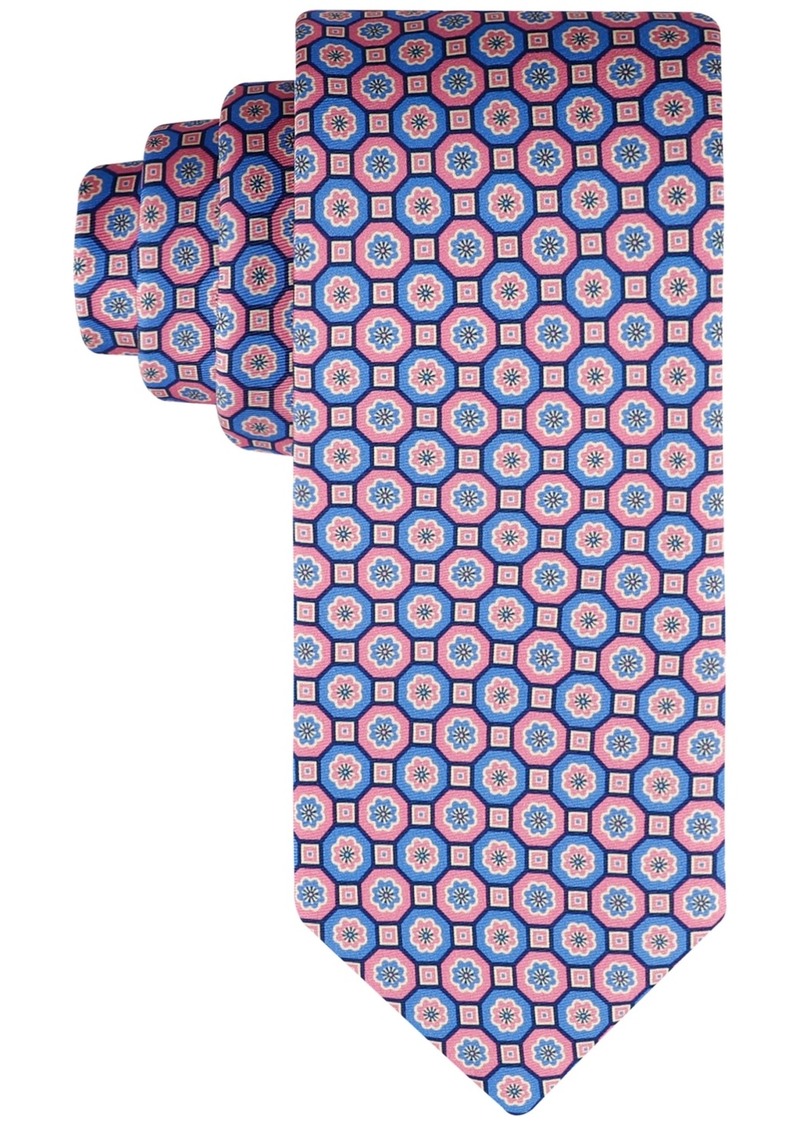 Tommy Hilfiger Men's Floral Medallion Tie - Pink