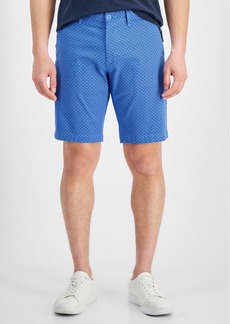 Tommy Hilfiger Men's Geometric-Print Twill Shorts - Blue Spell