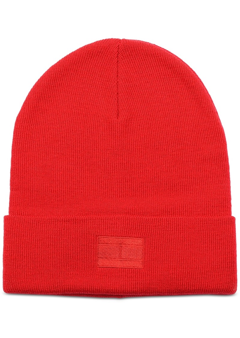 Tommy Hilfiger Men's Ghost Logo Embroidered Beanie - Primary Red