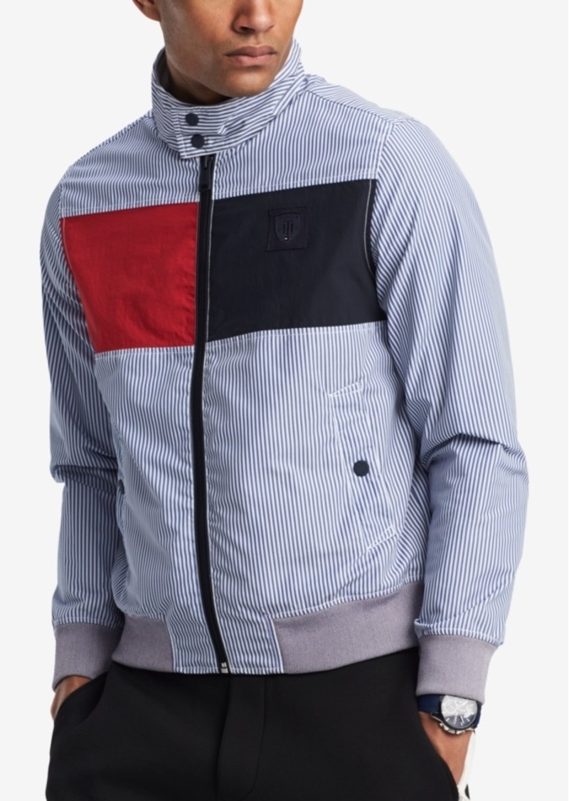 tommy striped jacket Online shopping has never been as easy!