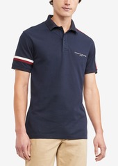 Tommy Hilfiger Men's Global Stripe Regular Fit Short Sleeve Polo Shirt