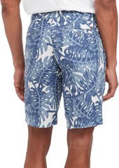 Tommy Hilfiger Men's Harlem Tropical Print Linen Shorts - Ultra Blue