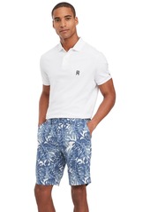 Tommy Hilfiger Men's Harlem Tropical Print Linen Shorts - Ultra Blue