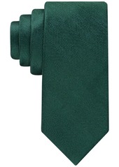 Tommy Hilfiger Men's Herringbone Solid Tie - Navy