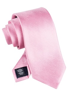 Tommy Hilfiger Men's Herringbone Solid Tie - Pink