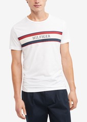 Tommy Hilfiger Men's Hilfiger Striped Logo T-shirt