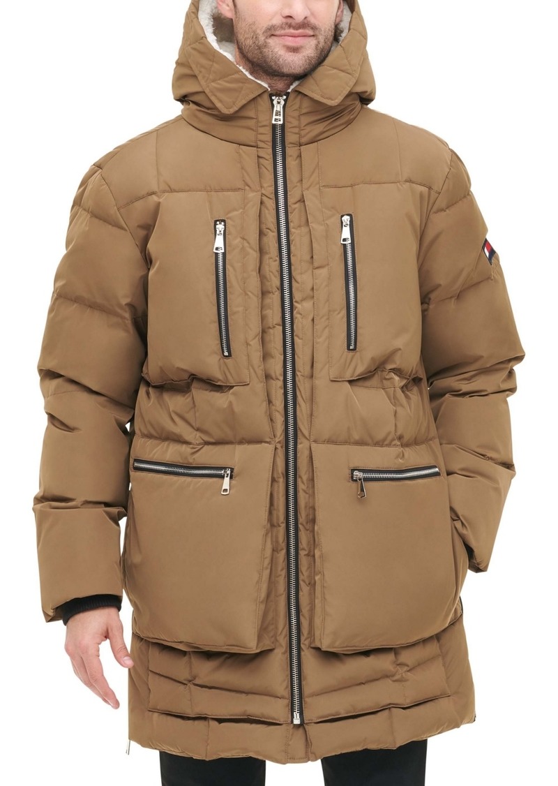 Tommy Hilfiger Men's Hooded Heavyweight Parka Jacket - Tan