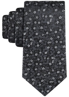 Tommy Hilfiger Men's Jasmine Floral Tie - Black