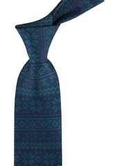 Tommy Hilfiger Men's Jeremiah Fair Isle Tie - Navy/green