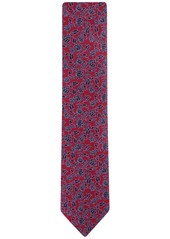 Tommy Hilfiger Men's Julia Floral Tie - Burgundy