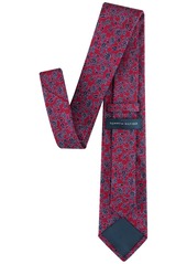 Tommy Hilfiger Men's Julia Floral Tie - Burgundy