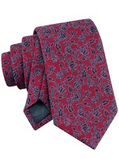 Tommy Hilfiger Men's Julia Floral Tie - Burgundy