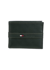 Tommy Hilfiger Men's Leather Wallet - Thin Sleek Casual Bifold with 6 Credit Card Pockets and Removable ID Window