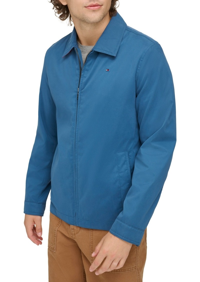 Tommy Hilfiger Men's Lightweight Full Zip-Front Jacket - Blissful Blue