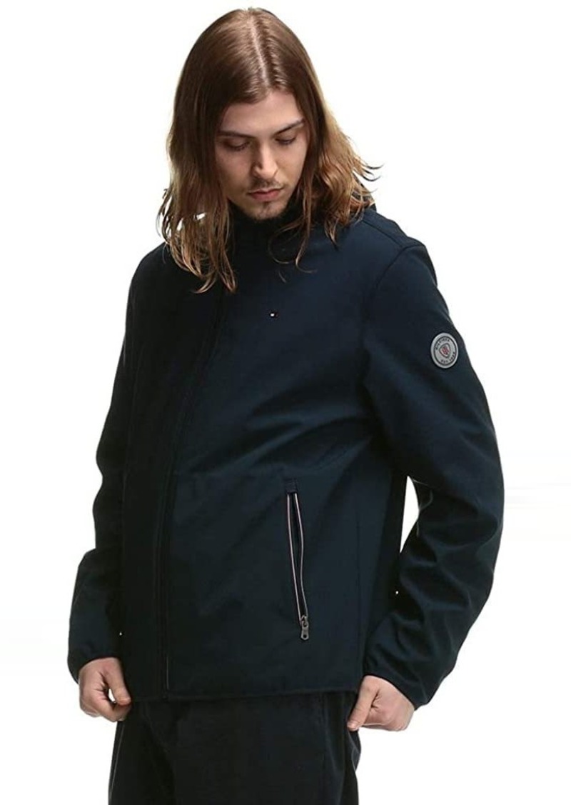 Tommy Hilfiger Men's Hooded Performance Soft Shell Jacket midnight